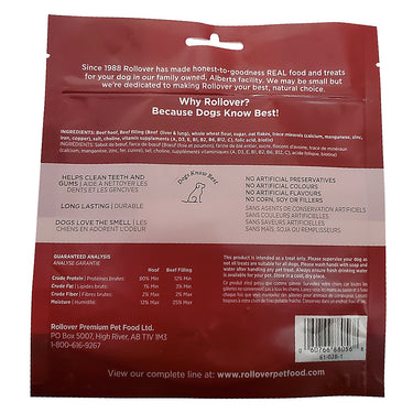 Rollover Stuffed Hooves Premium Dog Treats